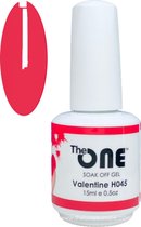 The One Pro - Gellak 15ml - kleur Valentine Rood H045