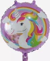 Folieballon Unicorn 18 inch, Paars kindercrea