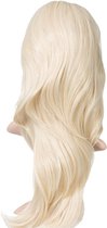 Half Wig Human Hair echt haar clip in extensions pruik 120gram 50cm blond