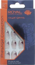 Royal 24 Glue-on Nails - Royal Gems