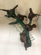 Beeld Brons 5 Vogels Op Tak | Bronzen Beelden  | Bronzen Dierenbeelden | 1 Jaar Garantie