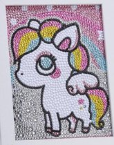 Diamond painting - unicorn - eenhoorn - 15x20 - full - ronde steentjes - leuk voor kinderen - compleet pakket