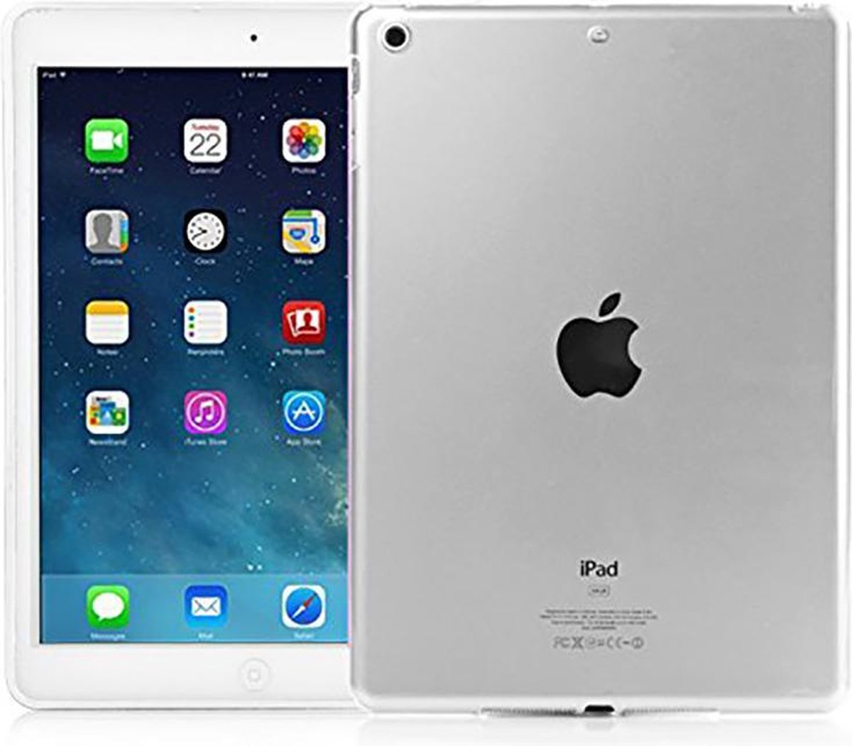 iPad 6 Hoes Transparant siliconen - iPad 2018 hoes - iPad 6e Generatie hoesjes - 9.7 Inch