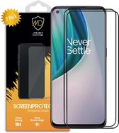 2-Pack OnePlus Nord N10 screenprotectors - MobyDefend gehard glas screensavers - Zwarte randen - Screen Protectors - Glasplaatjes Geschikt Voor: OnePlus Nord N10