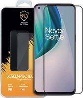 OnePlus Nord N10 screenprotector - MobyDefend gehard glas screensaver - Zwarte randen - Screen Protector - Glasplaatje Geschikt Voor: OnePlus Nord N10