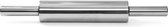 Veluw Deegroller RVS - Met Glijlagers - Roller breedte: 25cm - Ø6,5x47cm