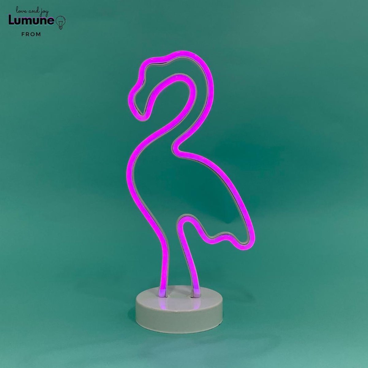 Lumuneo Neon Flamingo – LED lamp - nachtlamp – bureaulamp