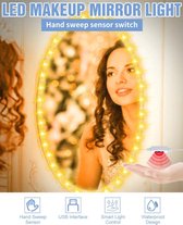 LED Licht Strip warm 2700k 1 Meter zwaai sensor - USB Led Verlichting zelfklevend waterdicht