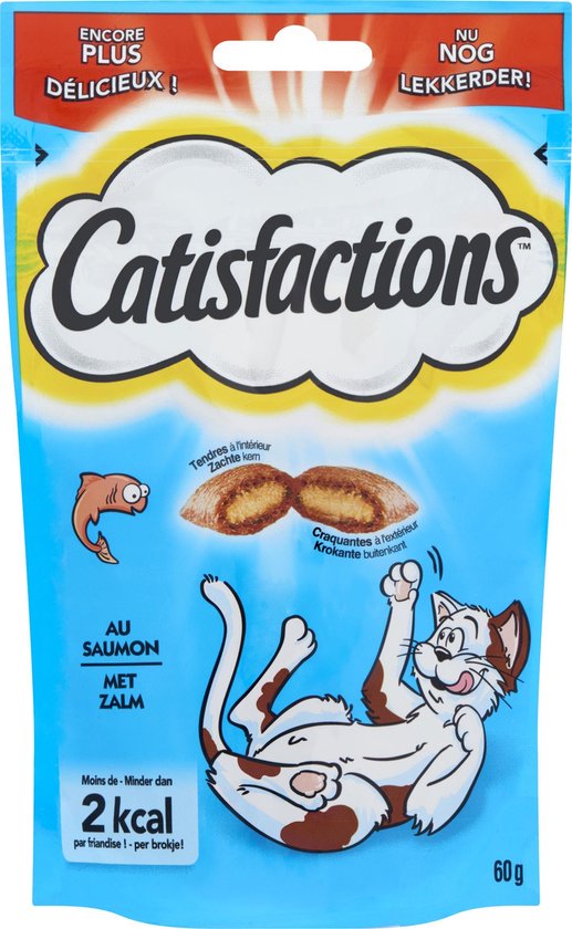 Catisfactions Kattensnack – Zalm – 6 X 60 Gr