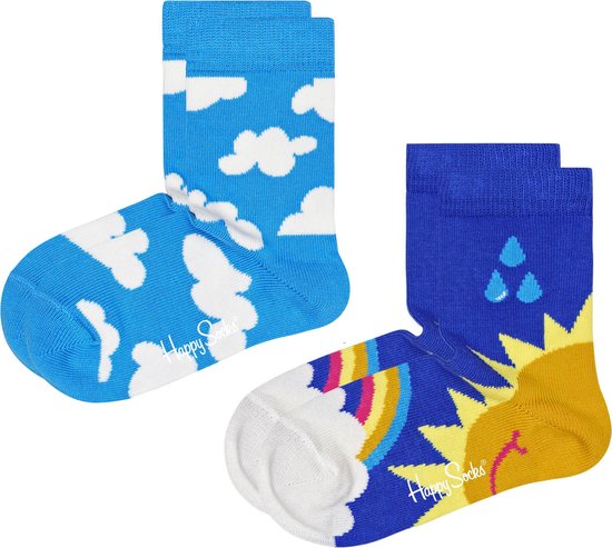 Happy Socks KAFR02-6300 Lot de 2 Happy Socks après pluie pour Kids - Taille 4-6A