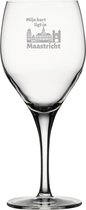 Gegraveerde witte wijnglas 34cl Maastricht