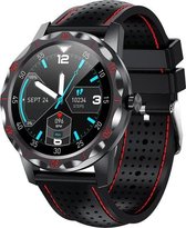 MT SKY1 Plus 2021 - Smartwatch - Stappenteller - Sporthorloge - zwart en rood