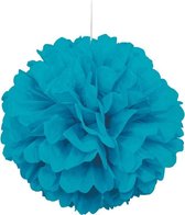 Pompon Turquoise 40cm
