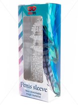 Power escorts - Ribble Style Penis Sleeve - Penis Extender - Argus AT 001024 - Kleur Transparant - 13,5 Cm - Aantrekkelijke Window Color Box