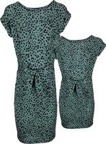 Babes & Binkies Jurkje Mother and me Dotty groen Kids Groen - Maat L/XL