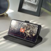Huawei P30 Pro Zwart Portemonnee Wallet Case -TPU  hoesje met pasjes Flip Cover - Boek  beschermend Telefoonhoesje
