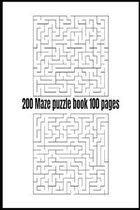 200 Maze puzzle book 100 pages