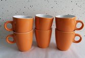 Cosy & Trendy Vicky beker oranje, 190 ml, 6 stuks