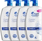 Head & Shoulders Classic Clean Anti-Roos Shampoo - Voordeelverpakking - 4 x 1 liter