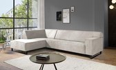 WOONENZO - Hoekbank Rotterdam - creme - lounge links - hoekbanken