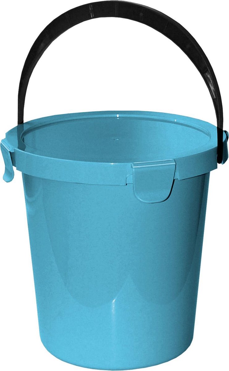 Emmer met Plast Team Berry 5L deksel lichtblauw