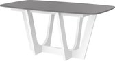 URBINO Uitschuifbare Eettafel - Uitschuifbaar - Wit Hoogglans Grijs - Modern Design