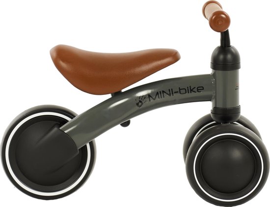 2Cycle Mini-Bike Loopfiets Jongens en Meisjes 1 Jaar Speelgoed -Grijs