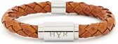 HYR Bracelets - The Flyer Silver - Armband - Leer - 19cm