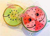 12 stuks make-up sponsjes watermeloen en kiwi