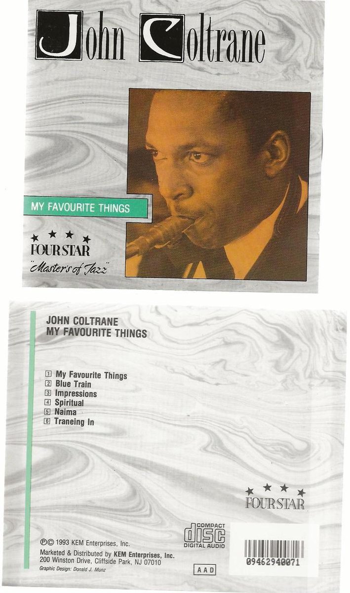 JOHN COLTRANE FAVORITE THINGS 6 track