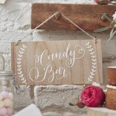 Gingerray houten bord Candy Bar - trouwartikelen - decoratie - sweettable
