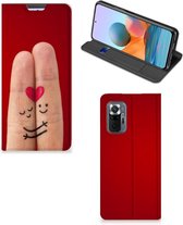 Stand Case Cadeau voor Vrouw Xiaomi Redmi Note 10 Pro Smart Cover Liefde