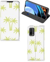 Telefoonhoesje Xiaomi Poco M3 | Redmi 9T Magnet Case Palmtrees