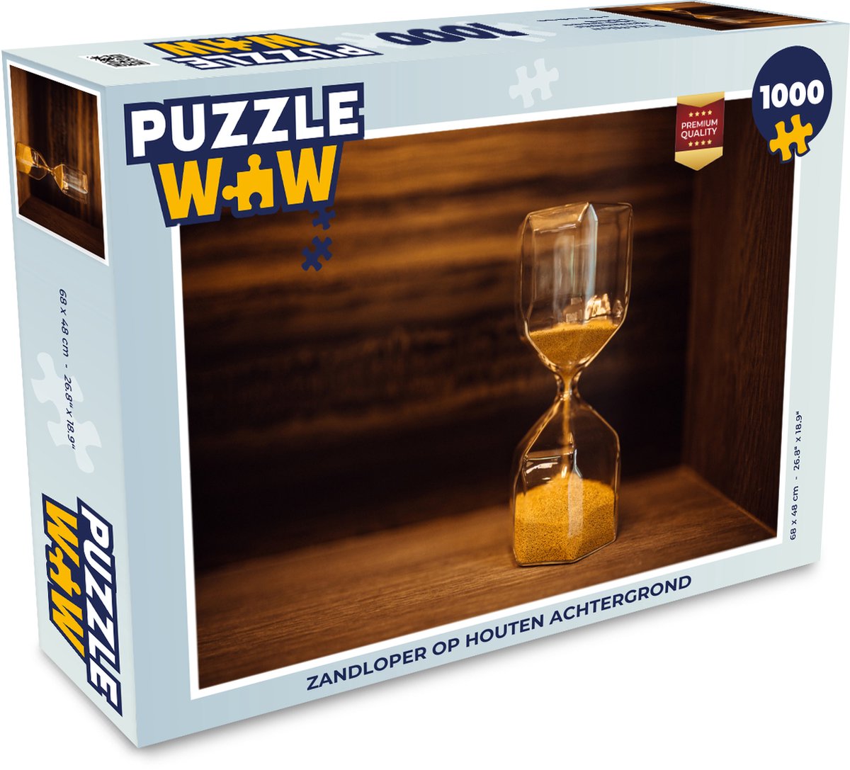 Puzzel Zandloper op houten achtergrond - Legpuzzel - Puzzel 1000 stukjes  volwassenen | bol.com