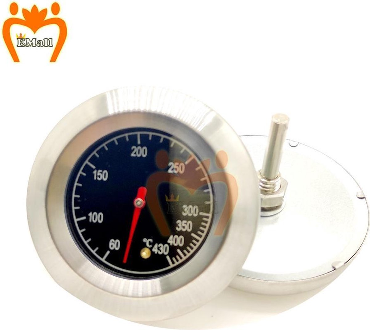 barbecue barbecue RVS BBQ-thermometer - afbeelding 3