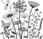 Summer Meadow Unmounted Rubber Stamp (CI-385)