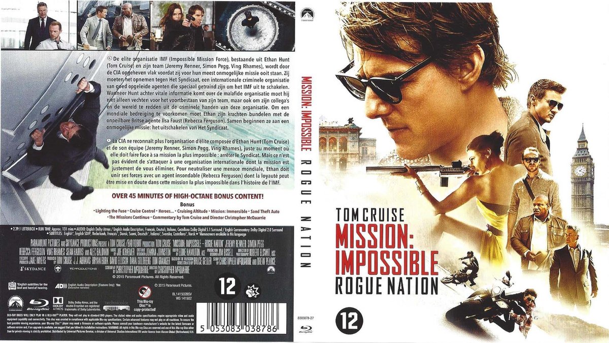 Speelfilm - Mission: Impossible 5 Rogue Nation