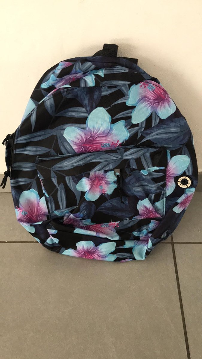 Rugzak 45 x 38 cm design gebloemd backpack