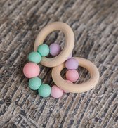 Bijtring Lalieloe Bunny - Siliconen Bijtring - Bijtring Meisje - Bijtring Roze - Bijtspeelgoed