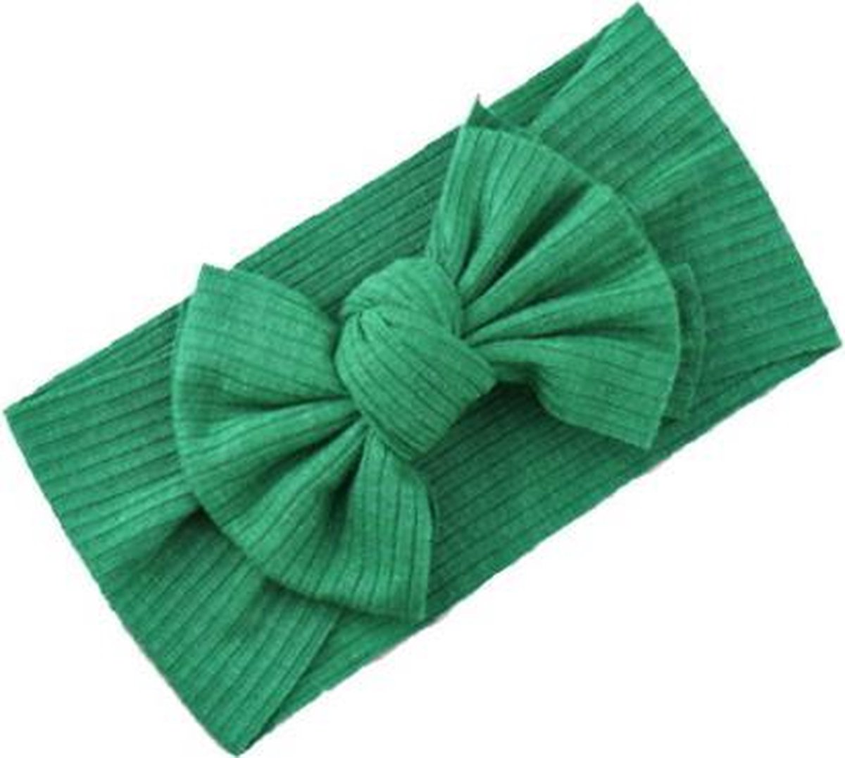 Kinder Haarband Groen Strik / Bow | Microfiber | 0-6 jaar | Fashion Favorite