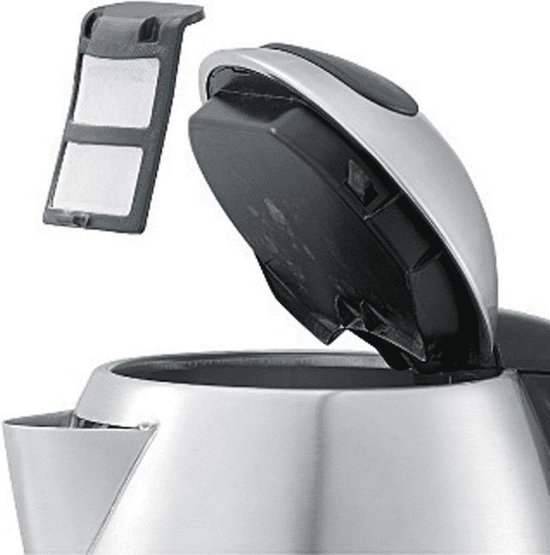 WMF KITCHENminis 413140011 Waterkoker 0,8 liter, 1800 Watt, mat Cromargan® 18/10 roestvrij staal, 360° roterende basis, Eenvoudige Bediening met één Hand
