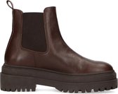 Sacha - Dames - Donkerbruine chelsea boots - Maat 40