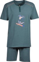 Woody Jongens-Heren pyjama groen - maat 128/8J