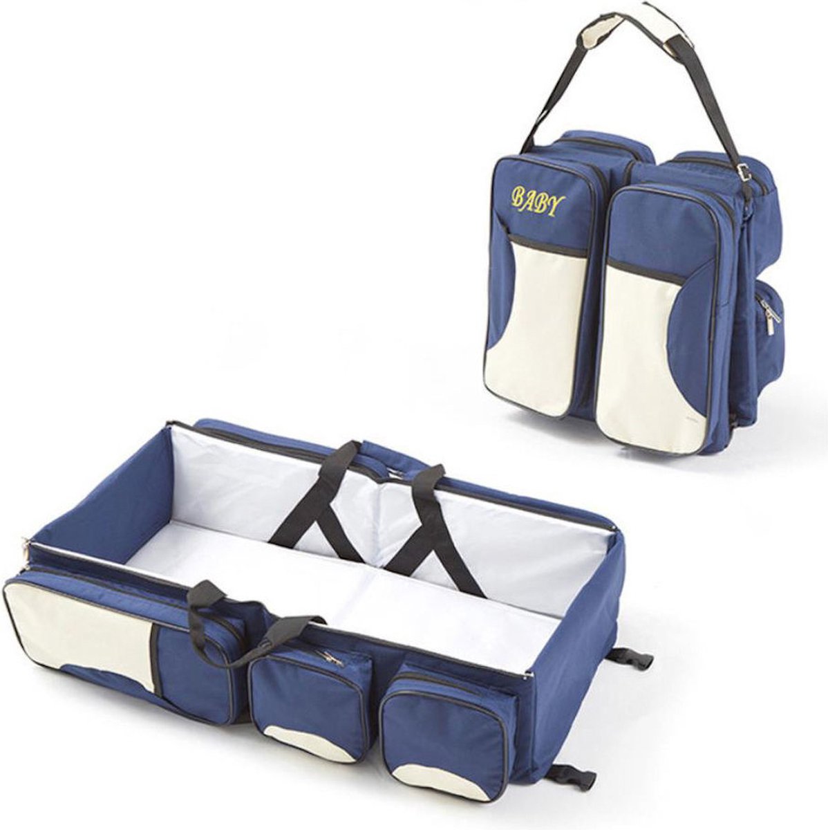 Reisbed novi baby nora luxe grey/wood aanbieding bij Kruidvat