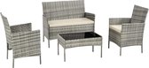 Tuinset | loungeset |tuinset 4-delig | Loungeset tuinmeubels | loungeset kussens| loungeset tuin | loungeset balkon | loungeset 4 persoons | Tuinset 4 persoons | tuinstoel | tuintafel | tuins