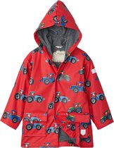 Hatley Jongens Regenjas Farm Tractors Chex Red - 116