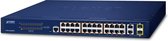 PLANET FGSW-2624HPS4 netwerk-switch Managed L2/L4 Gigabit Ethernet (10/100/1000) Power over Ethernet (PoE) 1U Blauw