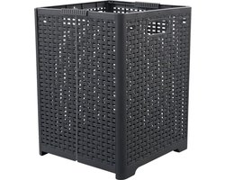 Online Europe, 2 opvouwbare Wasmand, 42L, Grijs,  33 x 33 x 44cm