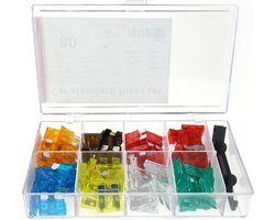 steekzekeringen - 80 stuks + tang - Assortiment doos