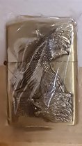 Brushed brass aansteker - (model zippo) Eagle no.1
